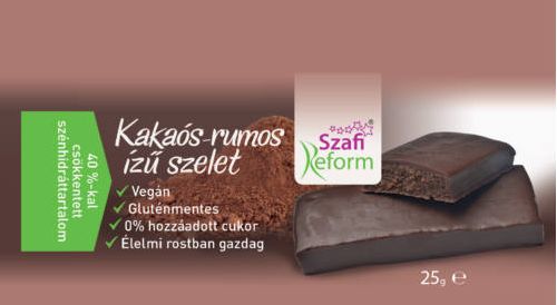 Szafi reform kakaós-rumos szelet 25g