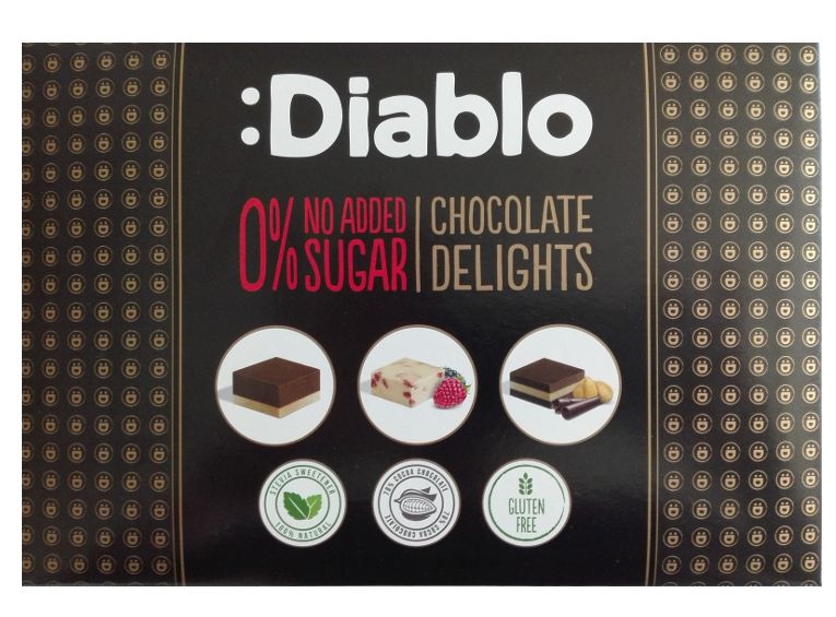 Diablo cukormentes desszert csokoládé válogatás 115g