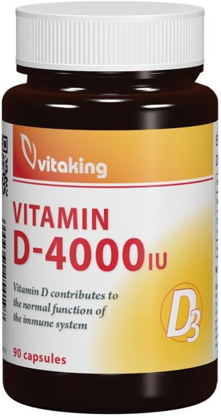 Vitaking D3-vitamin 4000NE kapszula 90db