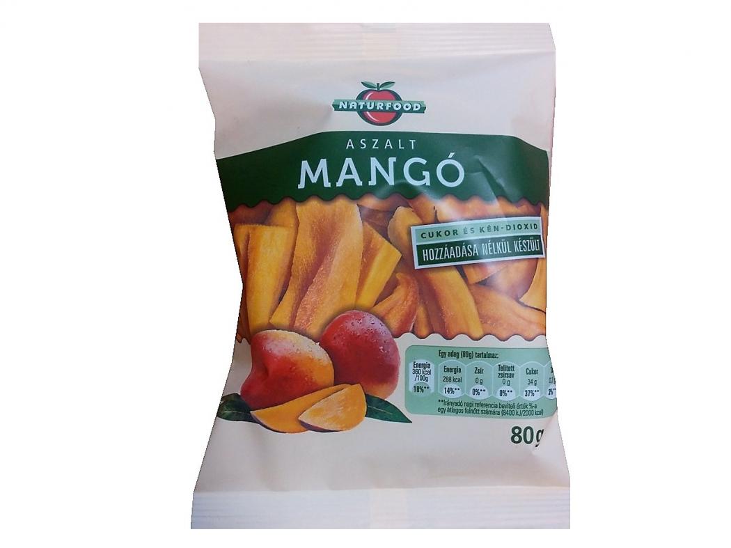 Naturfood Aszalt mangó (hozzáadott cukrot nem tartalmaz) 80g