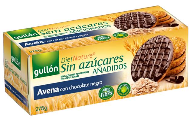 Gullon Avena étcsokoládé zabkeksz cukor hozzáadása nélkül 275 g