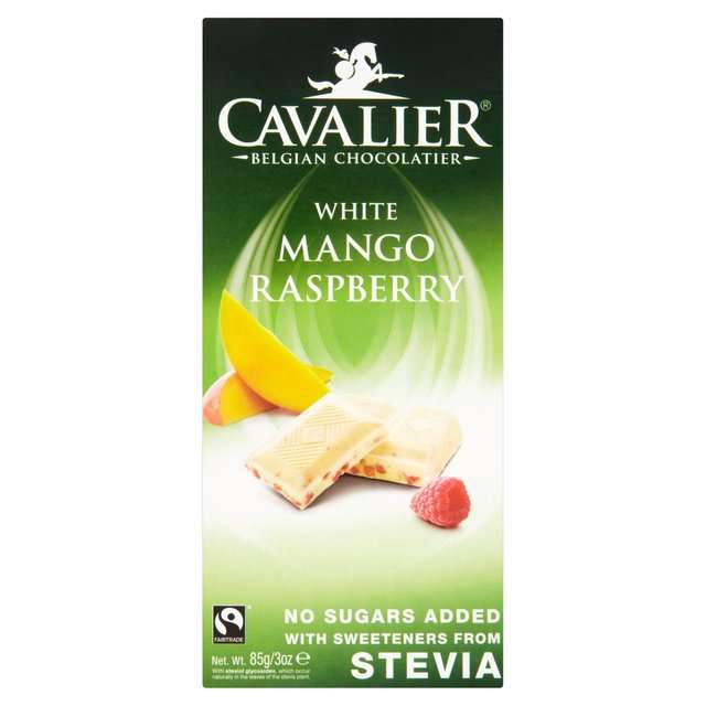 Cavalier Fehér csokoládé szárított mangóval és málnával 85g
