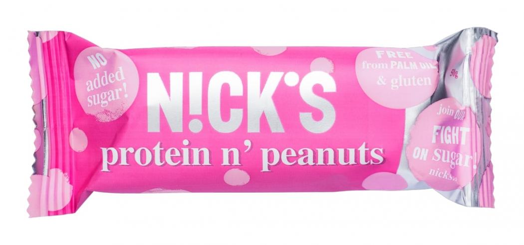 Nick's Protein n' Peanuts fehérjeszelet 50g