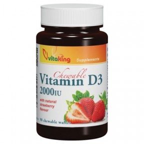 Vitaking D3-vitamin epres rágótabletta