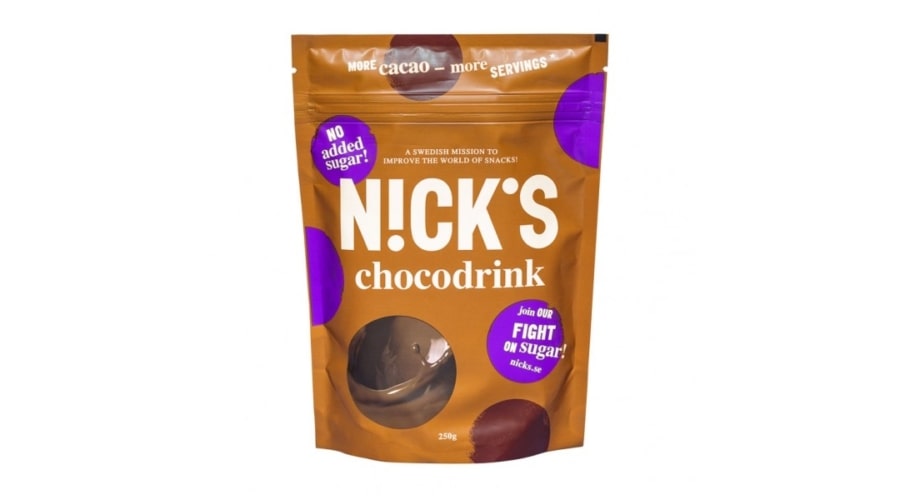 Nick's Csokoládé italpor glutén-, és cukormentes 250g